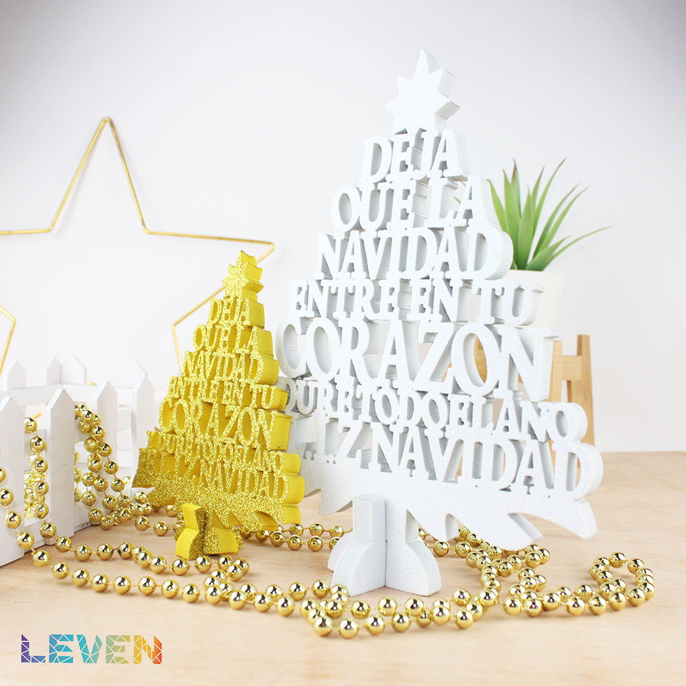 Árbol "Deja que la navidad..."