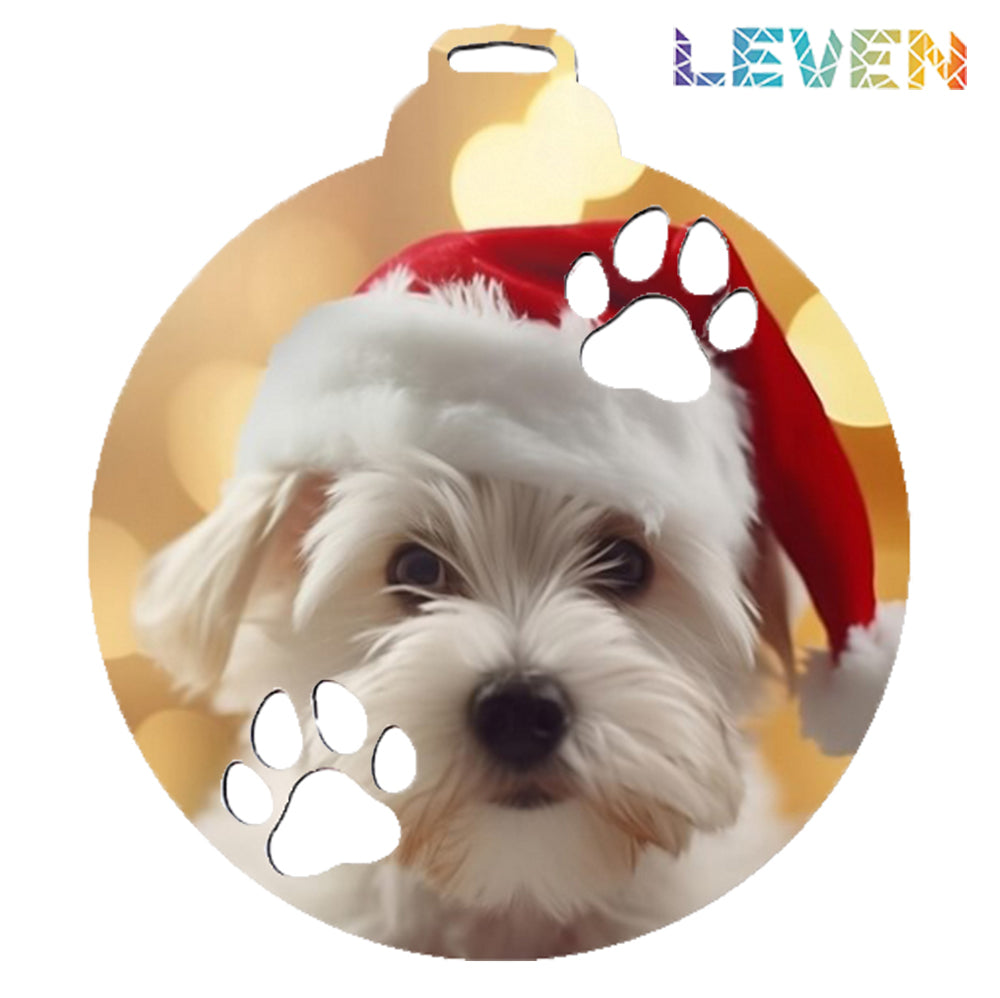 Bola de navidad Huellas Personalizada con foto
