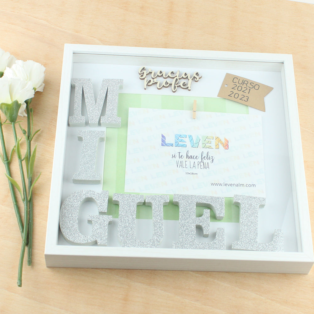 Marco personalizado Profe 30x30