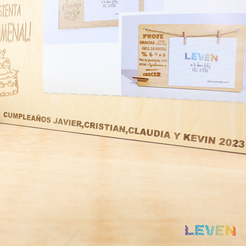 Marco Familia Personalizado a Láser