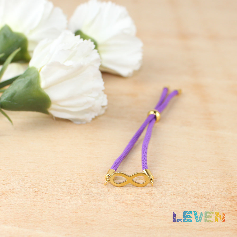 Pulsera Infinito Colores Oro 1