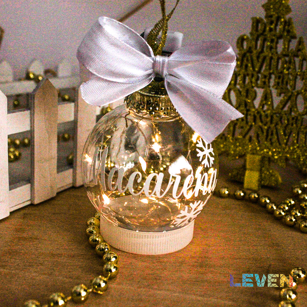 Bola de navidad con luz