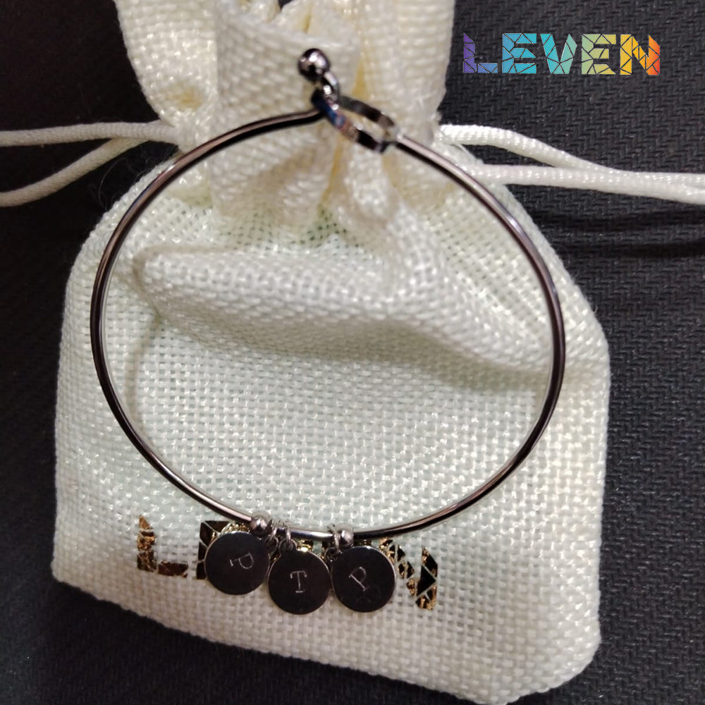 Pulsera Corazón con iniciales