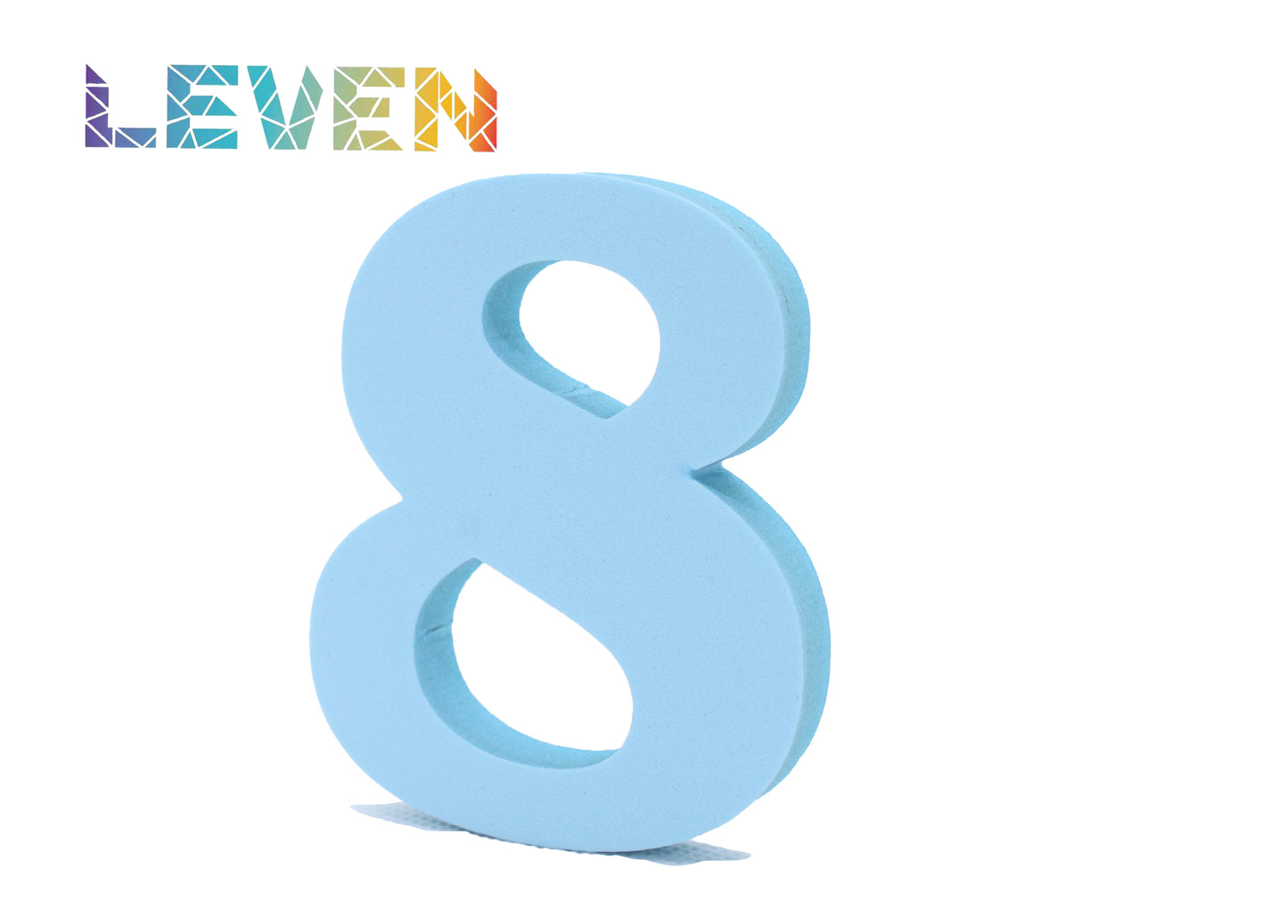 Letras decorativas 7.5cm Celeste 8