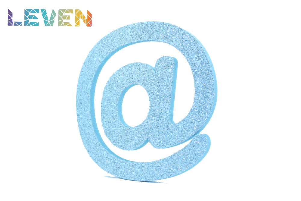 Letras decorativas 15-20cm Celeste purpurina @