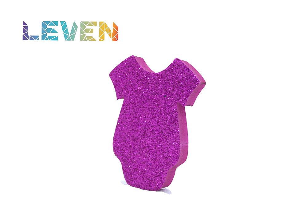 Letras decorativas 7.5cm Fucsia purpurina Body