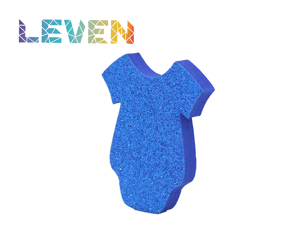 Letras decorativas 7.5cm Azul purpurina Body