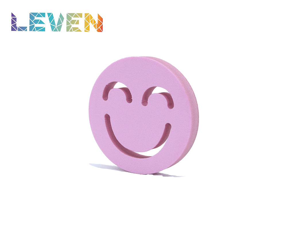 Letras decorativas 7.5cm Rosa Cara sonriente