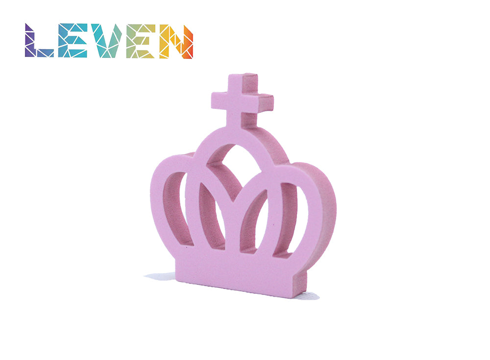 Letras decorativas 7.5cm Rosa Corona cruz