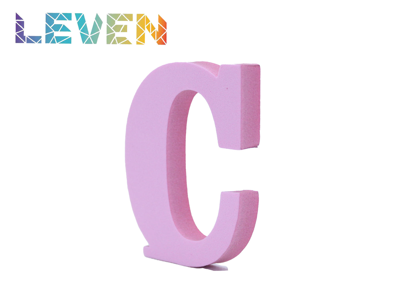 Letras decorativas 7.5cm Rosa C
