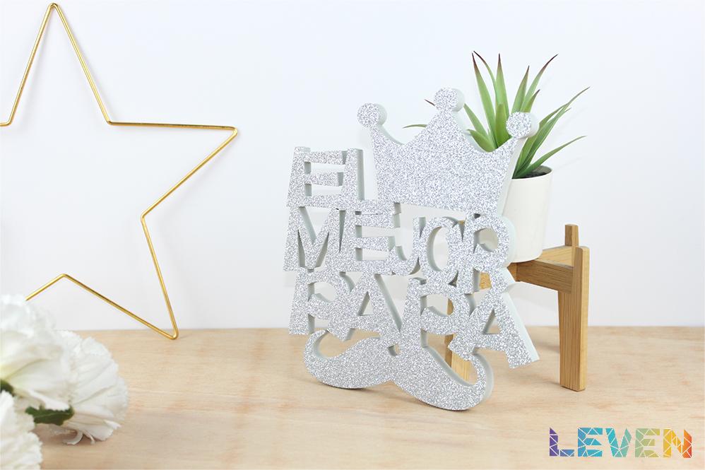 Mejor papa Plata purpurina