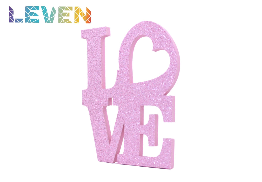 Marco personalizado Love con foto 20x25 Rosa purpurina