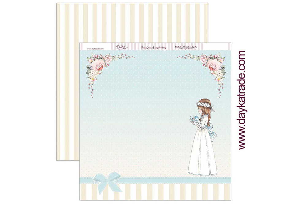 Papel SCP-293 Comunión niña Dayka 30x30cm