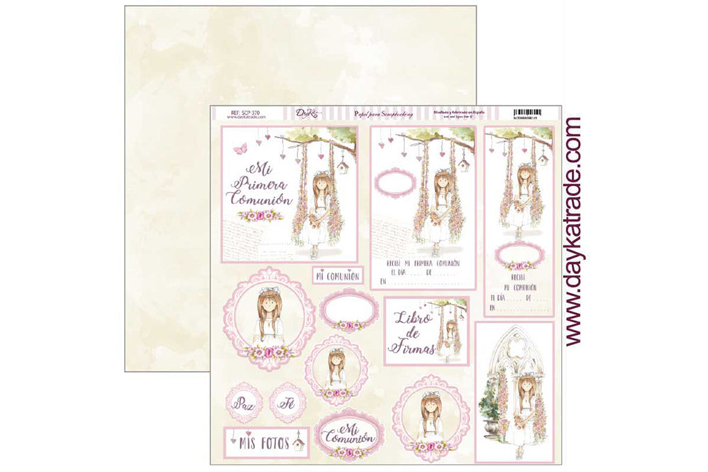 Papel SCP-370 Celebración niña Dayka 30x30cm