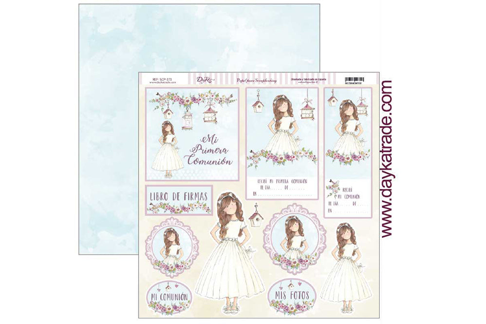 Papel SCP-371 Celebración niña Dayka 30x30cm