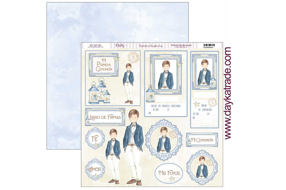 Papel SCP-382 Celebración comunión niño Dayka 30x30cm
