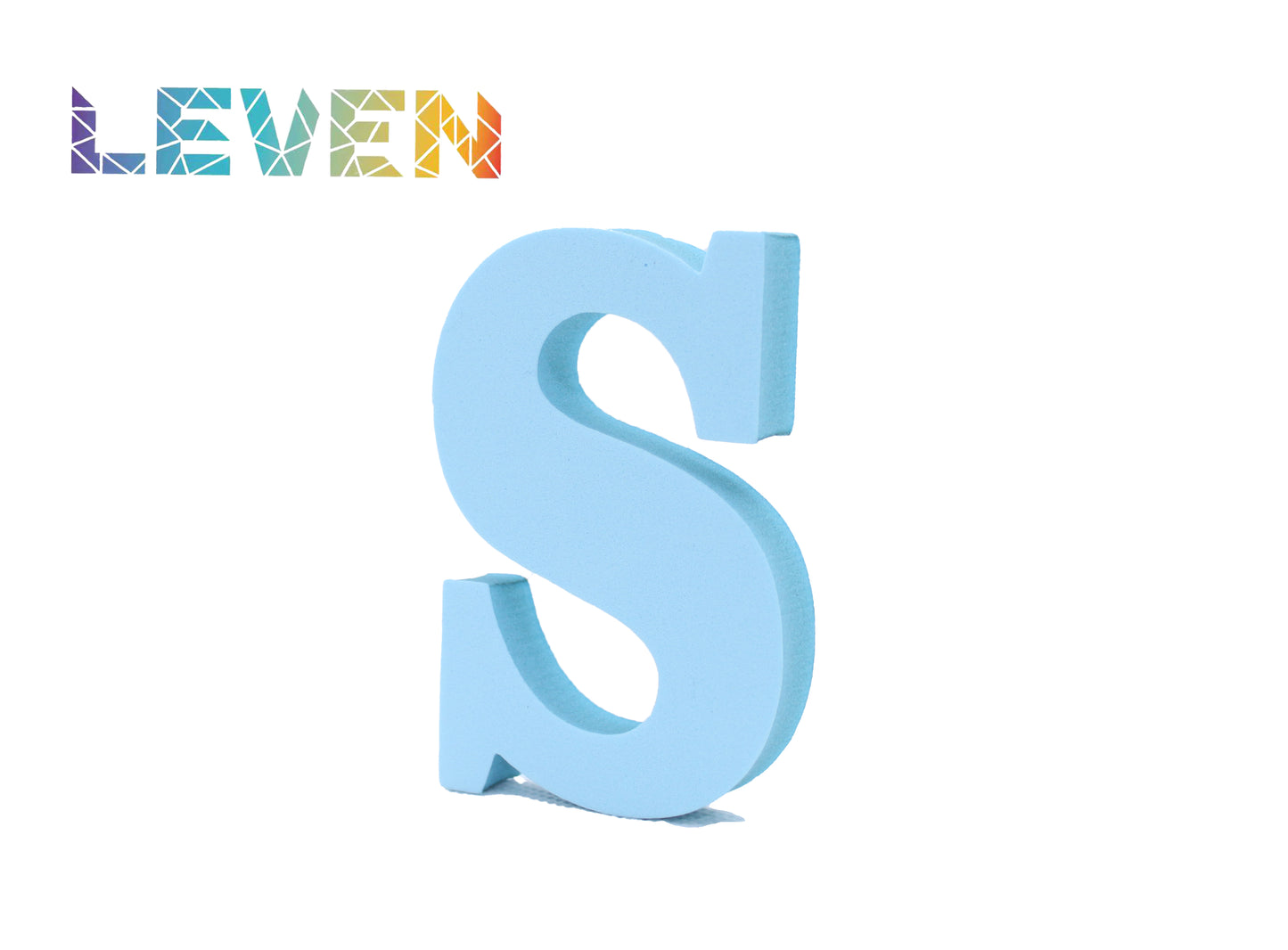 Letras decorativas 7.5cm Celeste S