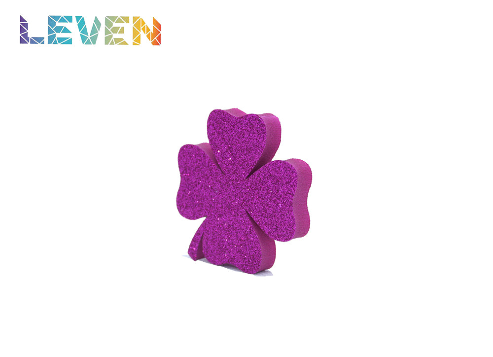 Letras decorativas 7.5cm Fucsia purpurina Trebol