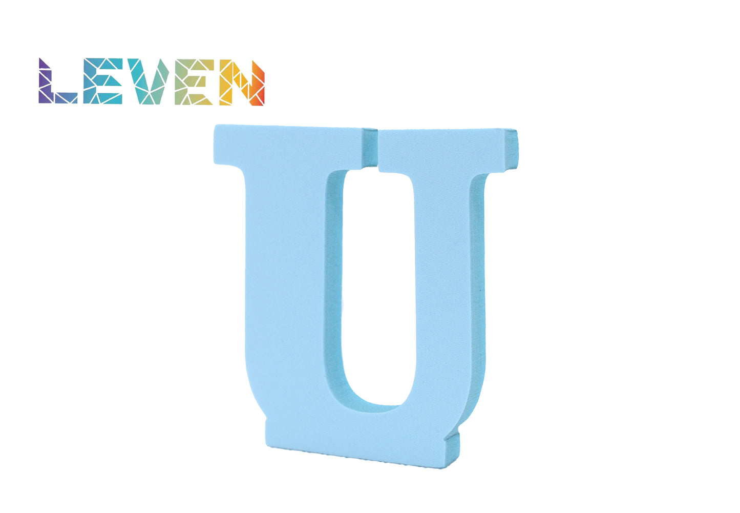 Letras decorativas 7.5cm Celeste U