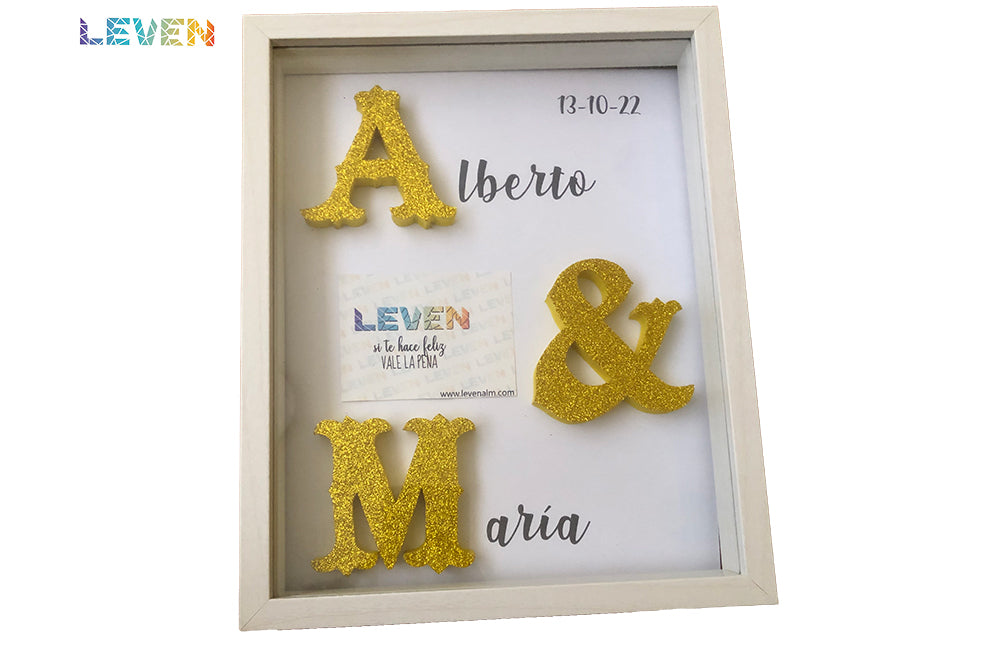 Marco personalizado Iniciales 20x25