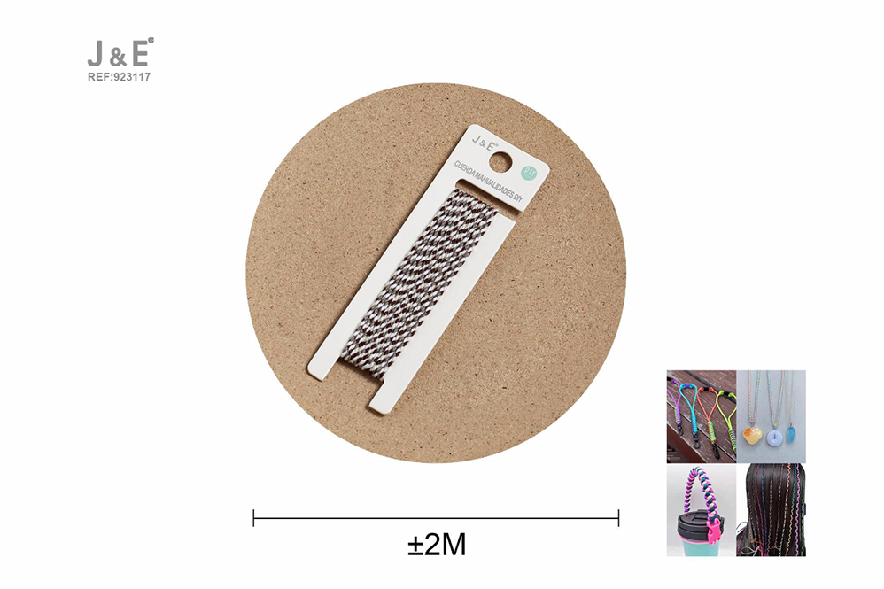 Cuerda de colores Marrón oscuro/Blanco