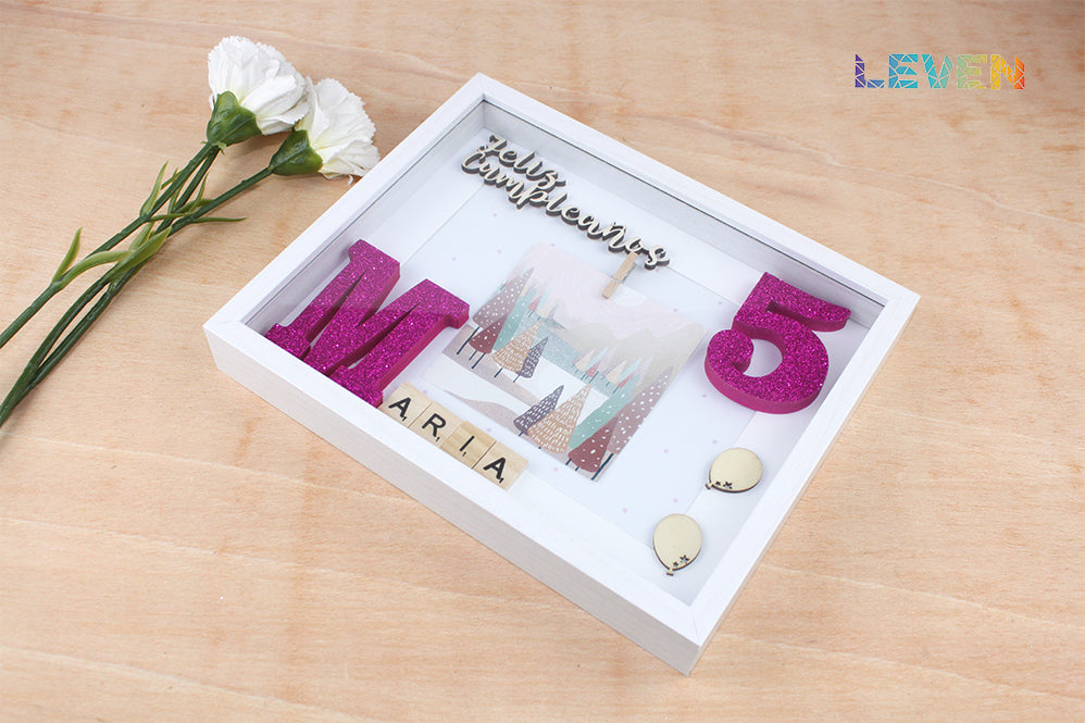 Marco personalizado Cumpleaños scrabble