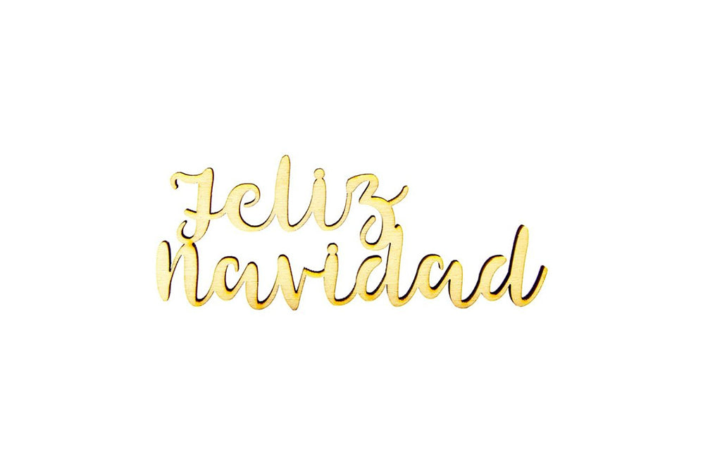 Palabra de madera Feliz navidad