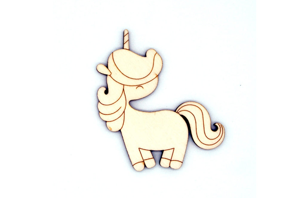 Figura de madera Unicornio