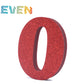 Letras decorativas 7.5cm Rojo purpurina 0