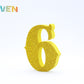 Letras decorativas 7cm Oro purpurina 6