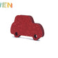Letras decorativas 7.5cm Rojo purpurina Coche