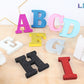 Letras decorativas 7.5cm Rojo purpurina