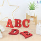 Letras decorativas 7.5cm Rojo purpurina