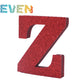 Letras decorativas 7.5cm Rojo purpurina Z